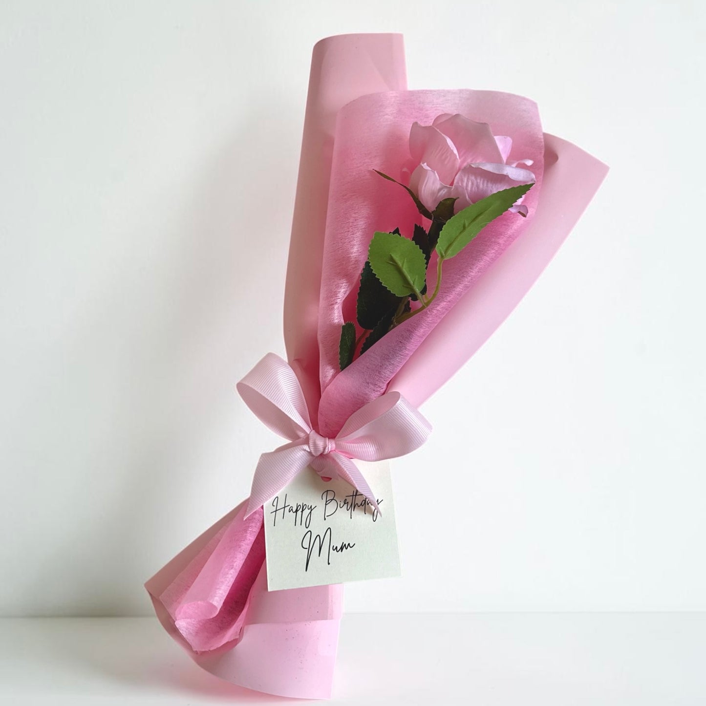 Personalised Single Red Rose Gift