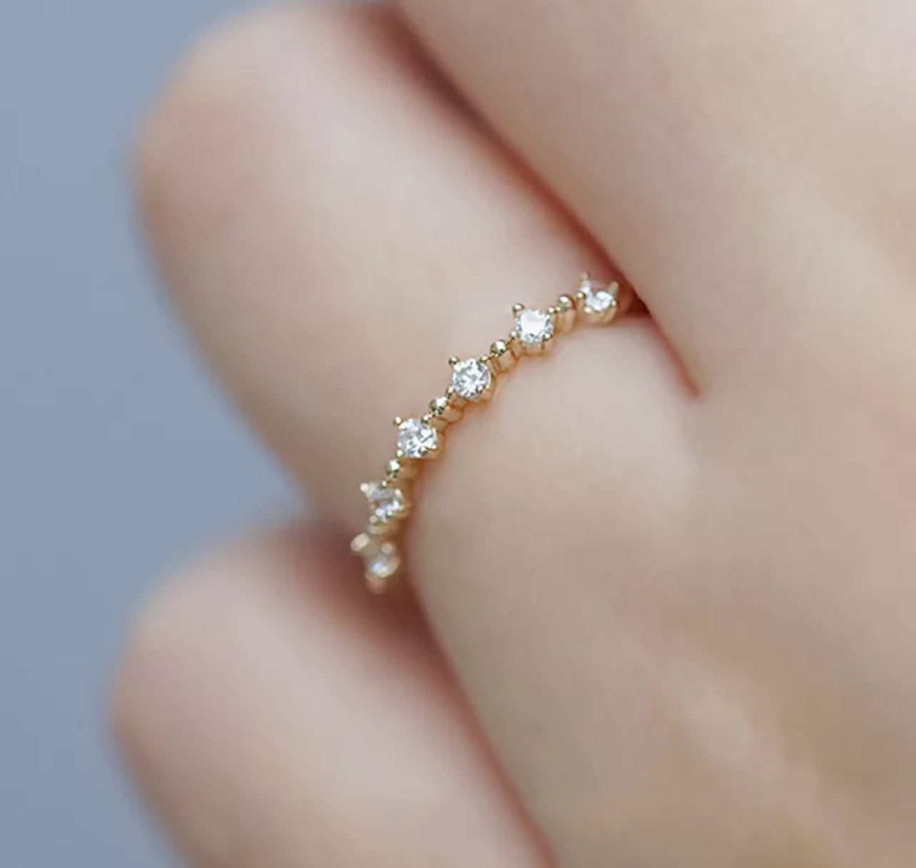 Gold Band Women’s Dainty Ring