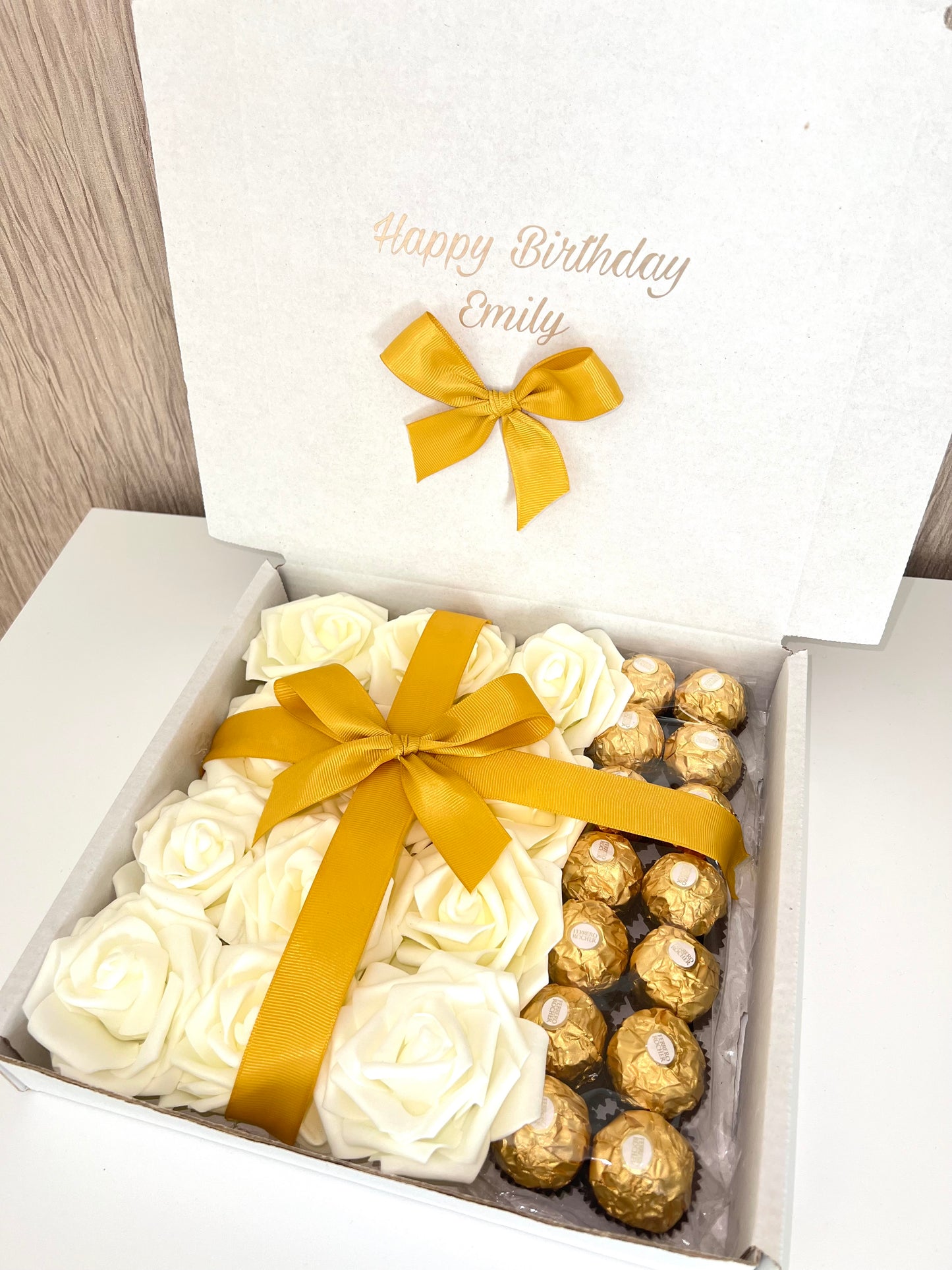 Personalised Ferrero Rocher Rose Chocolate Boxes