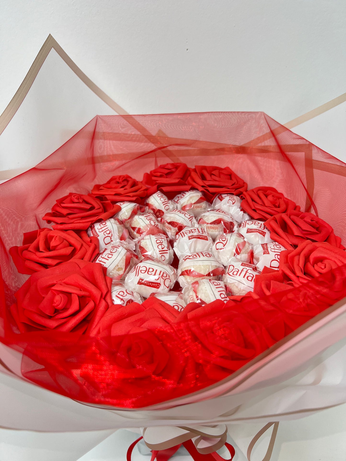 Raffaello Red & White Chocolate Bouquet Gift