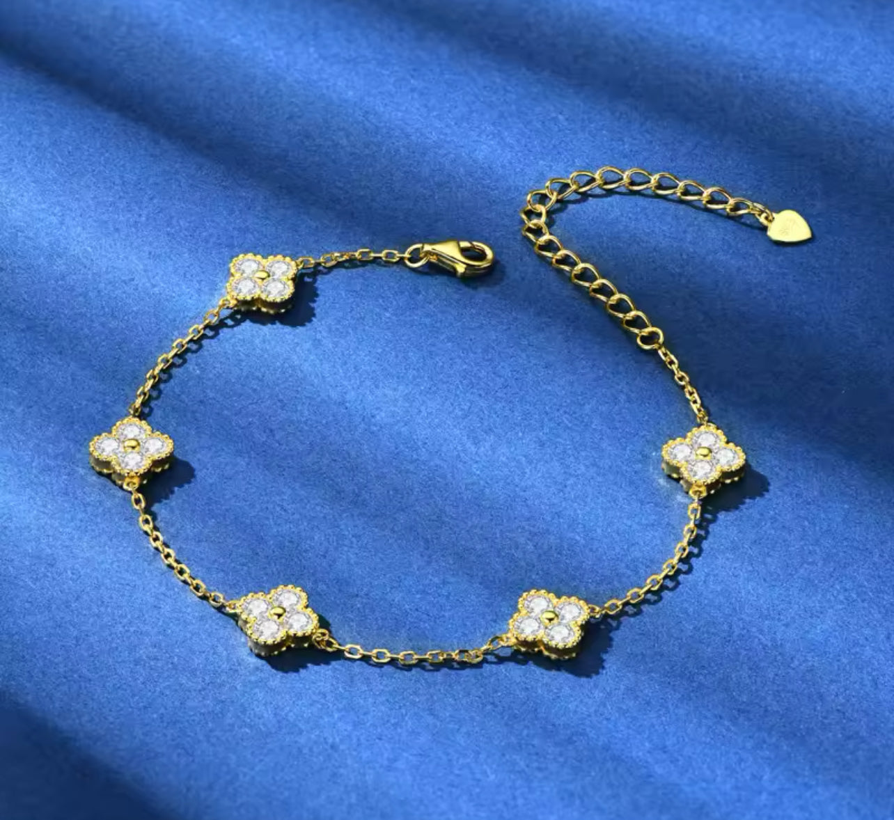 Sterling Silver / Gold Clover Bracelets