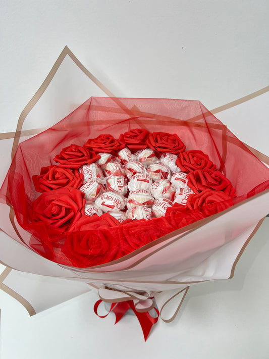 Raffaello Red & White Chocolate Bouquet Gift