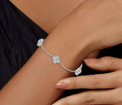 Sterling Silver / Gold Clover Bracelets