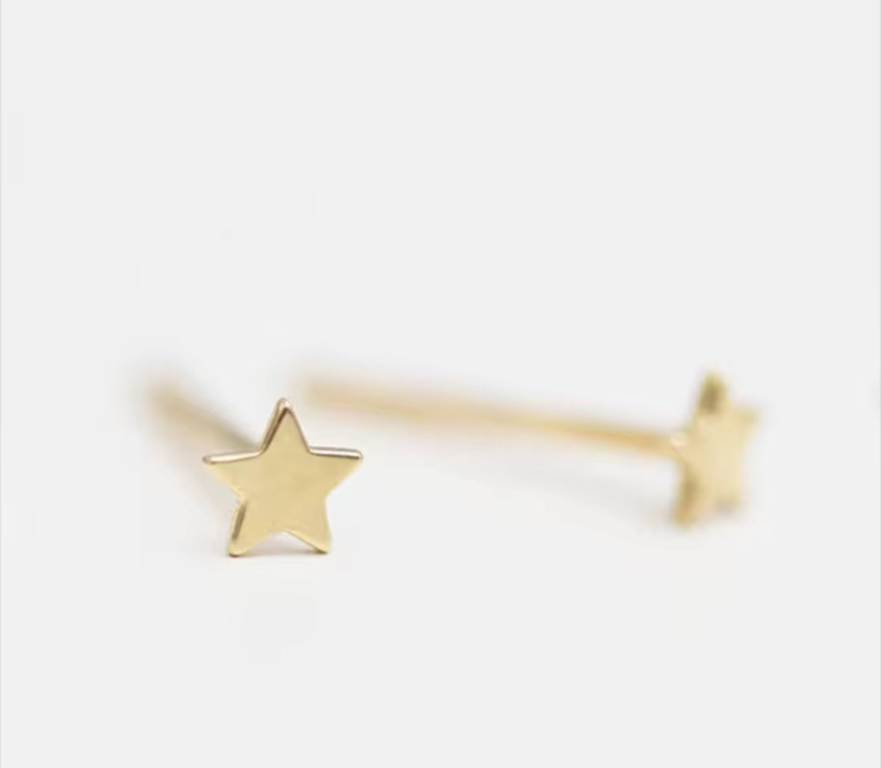 14K Gold Filled Dainty Star Stud Earrings
