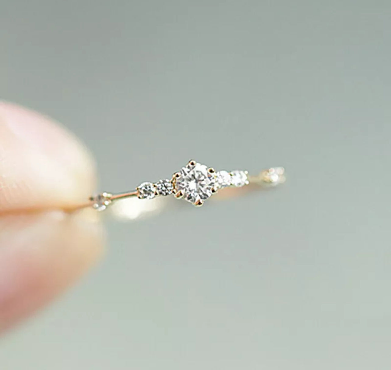 Gold Tone Dainty Stacking Ring