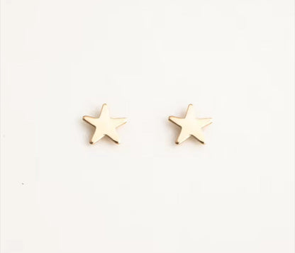 14K Gold Filled Dainty Star Stud Earrings