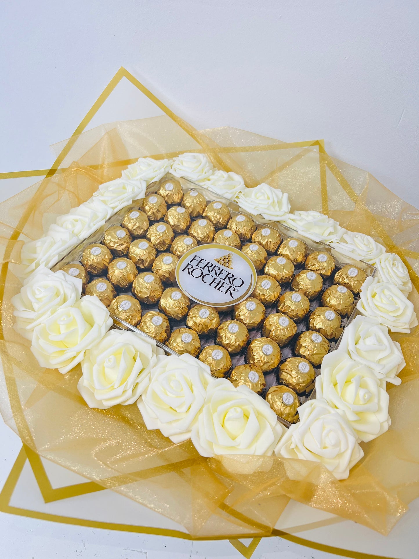 XL Ferrero Rocher Tray Rose Bouquet Gift