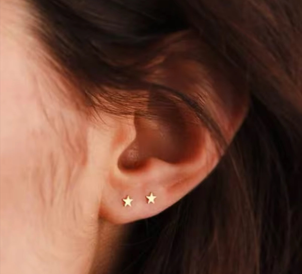 14K Gold Filled Dainty Star Stud Earrings