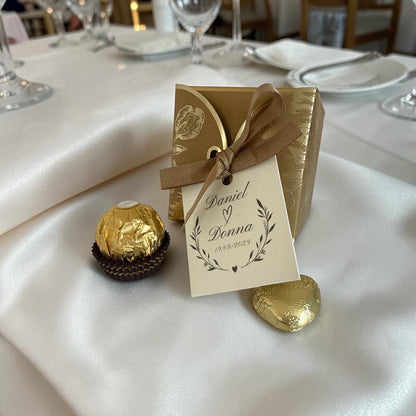 Luxury Gold / Ivory Custom Wedding Favours