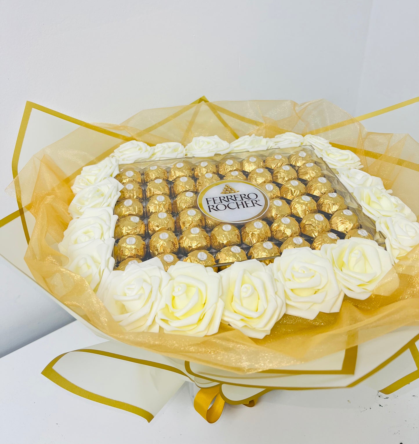 XL Ferrero Rocher Tray Rose Bouquet Gift