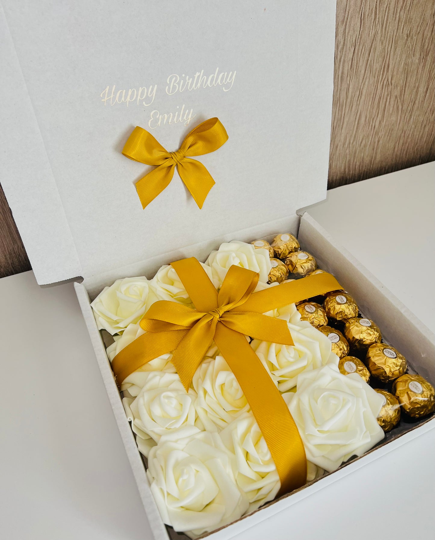 Personalised Ferrero Rocher Rose Chocolate Boxes