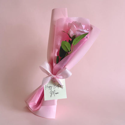 Personalised Single Red Rose Gift
