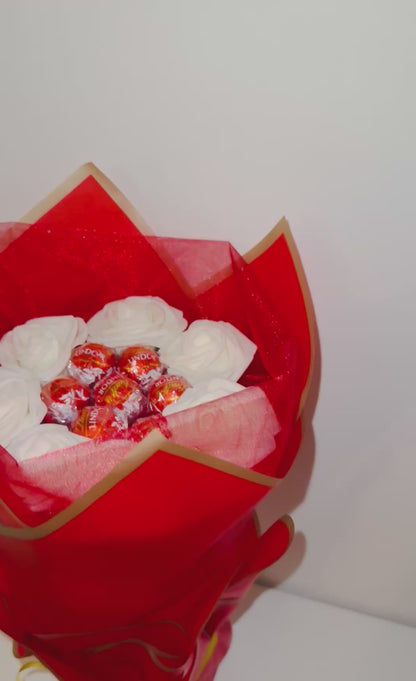 Pink Ferrero Rocher Small Chocolate Rose Bouquet Gift